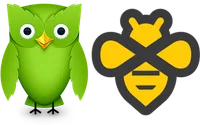 The Duolingo owl and the Beeminder bee