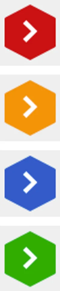 Hexagonal buttons from the new dashboard