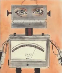 Robot with strangely human-looking eyes