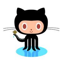 GitHub's Octocat holding a bitty bee